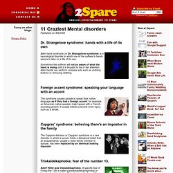 11 Craziest Mental disorders