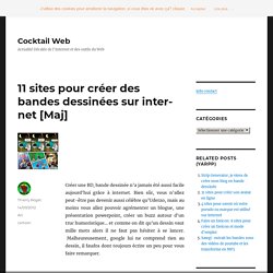 10 sites pour créer des BD en ligne