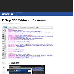 11 Top CSS Editors – Reviewed