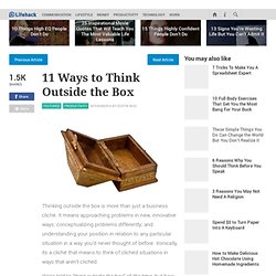 11 Ways to Think Outside the Box