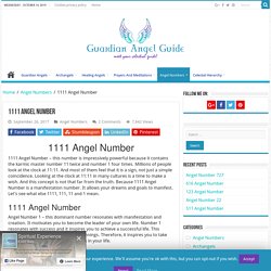 1111 Angel Number - The Meaning Of Angel Number 1111
