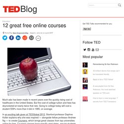 12 Great Free Online Courses