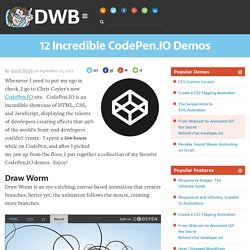12 Incredible CodePen.IO Demos