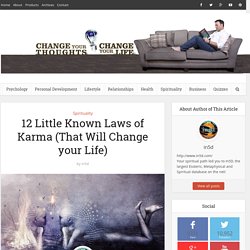12 Little Known Laws of Karma