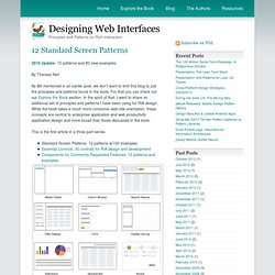 12 Standard Screen Patterns