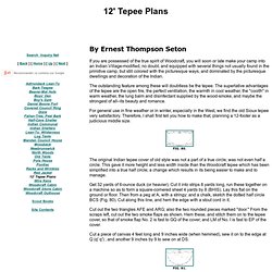 12' Tepee Plans