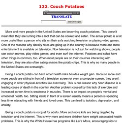 122. Couch Potatoes