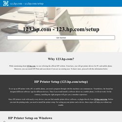 123.hp.com - 123.hp.com/setup