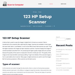 123 HP Scanner Setup