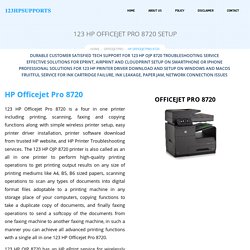 123 HP Officejet Pro 8720 Setup & Install