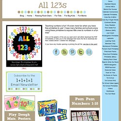 All 123s ~ Free Number Printables