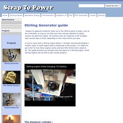 12V DIY Stirling Generator Plans