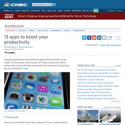 13 apps to boost your productivity