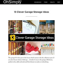 13 Clever Garage Storage Ideas