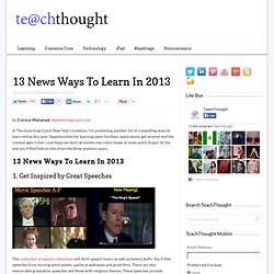 13 News Ways To Learn In 2013