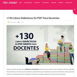 +130 libros didácticos en PDF para docentes