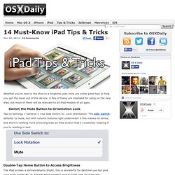 14 Must-Know iPad Tips & Tricks