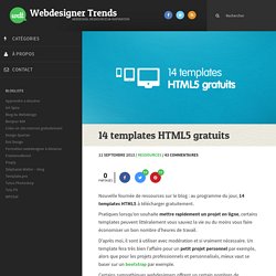 14 templates HTML5 gratuits