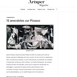 15 anecdotes sur Picasso