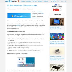 15 Best Windows 7 Tips and Hacks