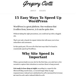 How to Speed Up WordPress: 15 Easy Methods