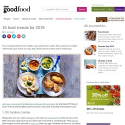 15 food trends for 2019