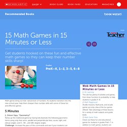 15 Math Games in 15 Minutes or Less