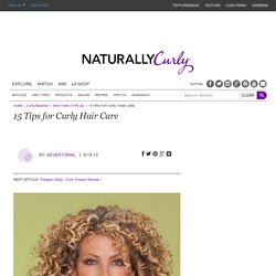 15 Tips for Curly Hair Care
