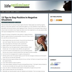 15 Tips to Stay Positive