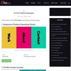 16 CSS Flexbox Examples - csshint - A designer hub
