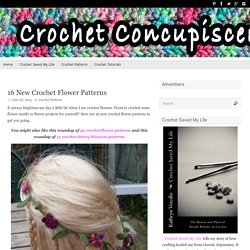16 New Crochet Flower Patterns