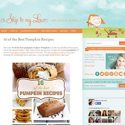 16 Pumpkin Recipes