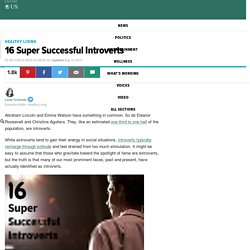 16 Super Successful Introverts
