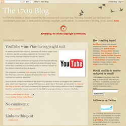 YouTube wins Viacom copyright suit