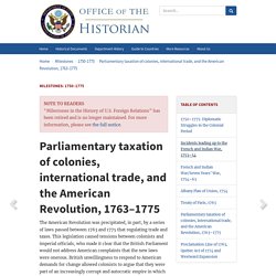 Milestones: 1750–1775
