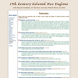 17th Century New England