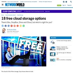 18 free cloud storage options