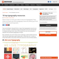 15 top typography resources