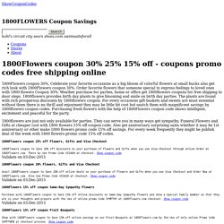 1800 flowers 15% off coupon code