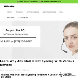 1877-285-1773 AOL Mail Not Syncing With iPad & Windows 10