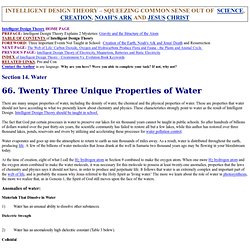 19 Unique Properties of Water