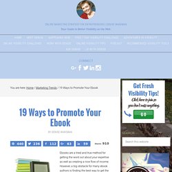 19 Ways to Promote Your Ebook