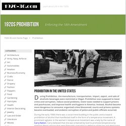 1920's Prohibition
