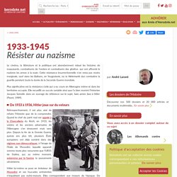 1933-1945 - Résister au nazisme