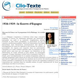 1936-1939 : la Guerre d’Espagne - Clio Texte