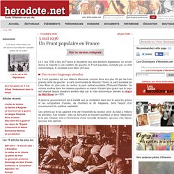 3 mai 1936 - Un Front populaire en France