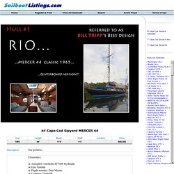 1965 Cape Cod Sipyard MERCER 44 sailboat for sale in