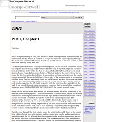 1984 - Part 1, Chapter 1