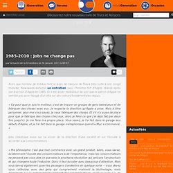 1985-2010 : Jobs ne change pas