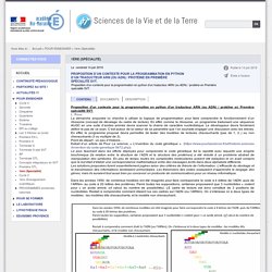 1ère (Spécialité) - Sciences de la Vie et de la Terre